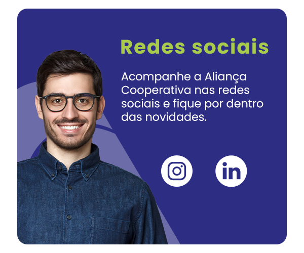 Redes sociais da Aliança — mobile
